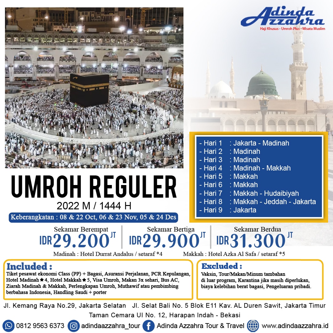 Paket Umroh 9 Hari