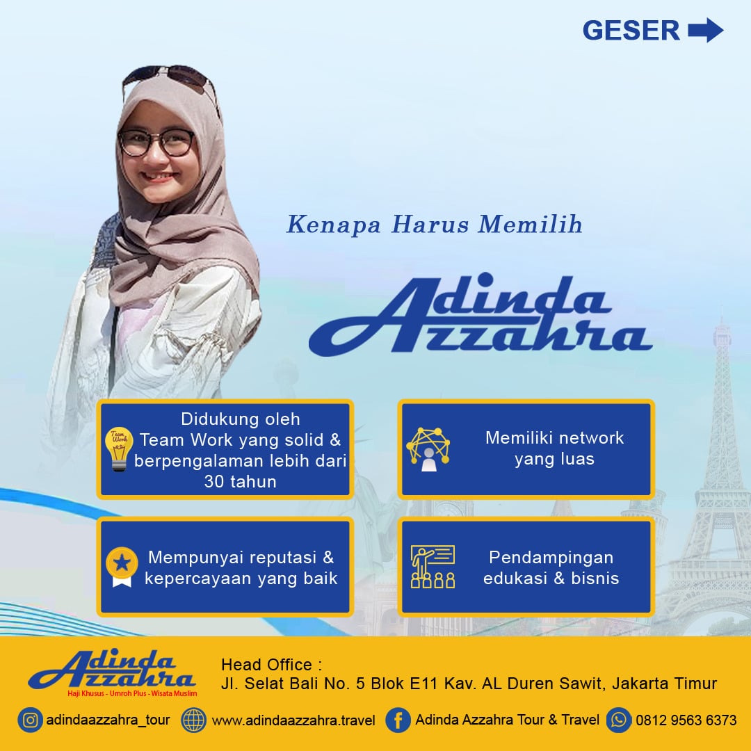 Mitra Bisnis Wisata Muslim Adinda Azzahra Tour Travel