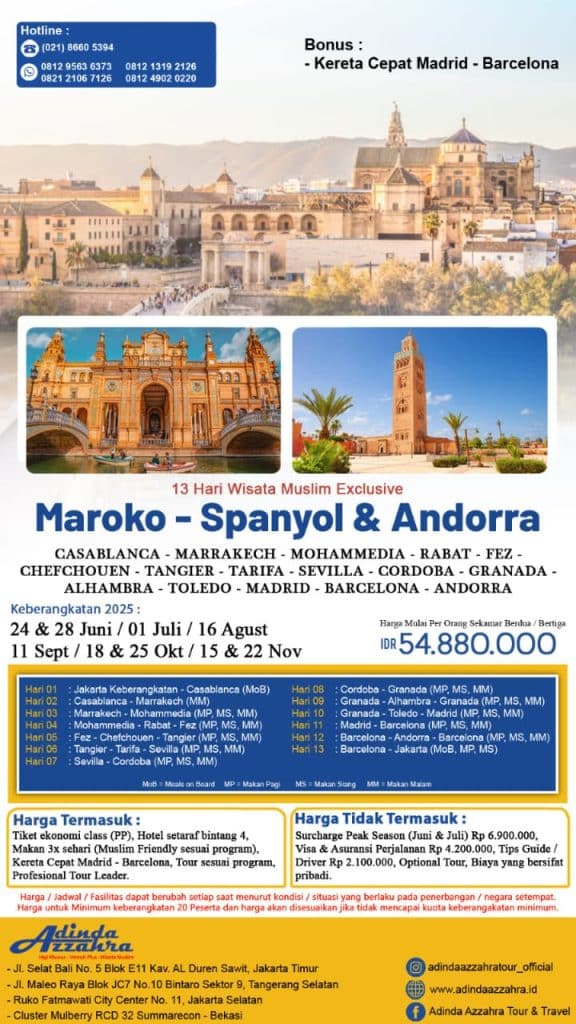 wisata muslim maroko spanyol