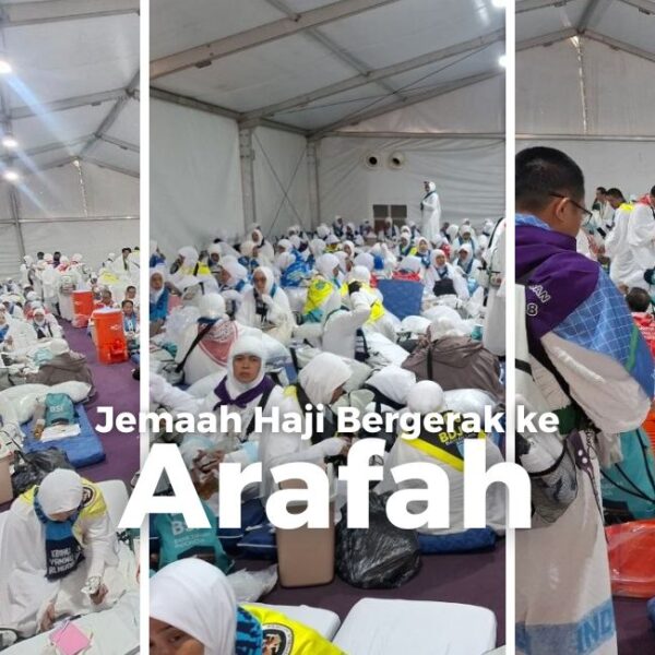 Jemaah haji ke arafah armuzna