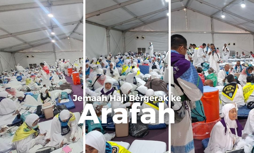 Jemaah haji ke arafah armuzna