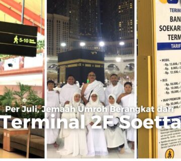 Jemaah umroh berangkat dari terminal 2f soetta
