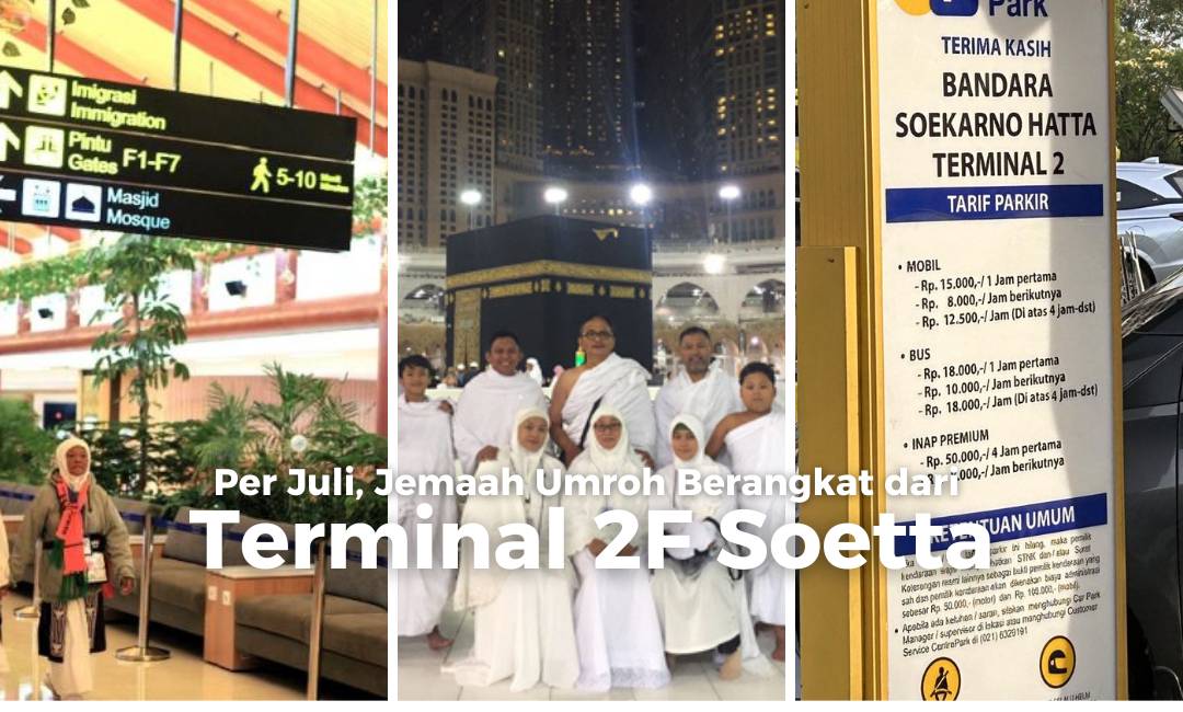 Jemaah umroh berangkat dari terminal 2f soetta