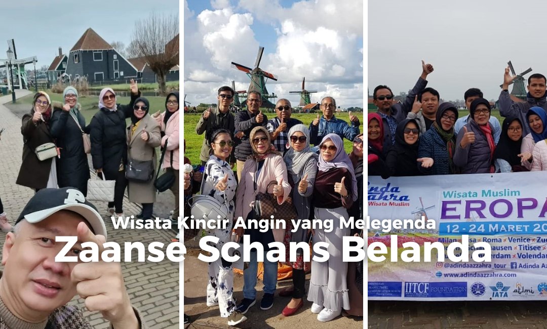 Wisata kincir angin Zaanse Schans Belanda